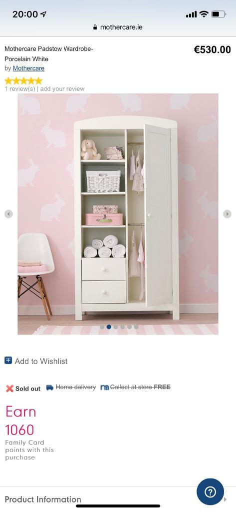 mothercare padstow wardrobe